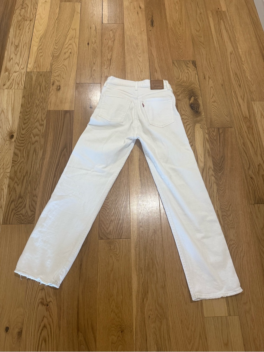 Levi's High Rise White Women’s Jeans size 27 Button Fly Closure - Picture 6 of 10
